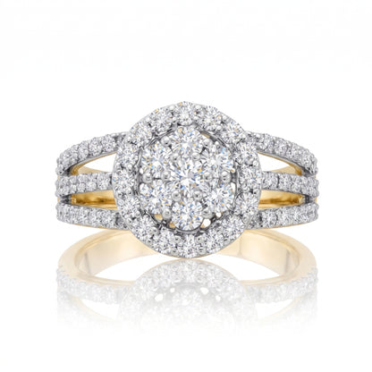 Opaline Festival Halo Lab Grown Diamond Ring