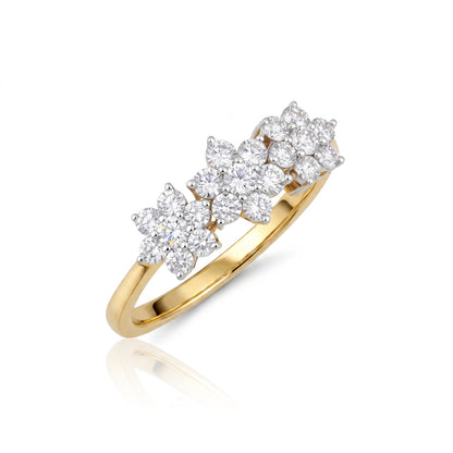 Sunlit Daisy Duo Lab Grown Diamond Ring
