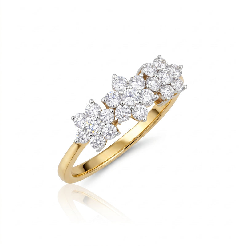 Sunlit Daisy Duo Lab Grown Diamond Ring