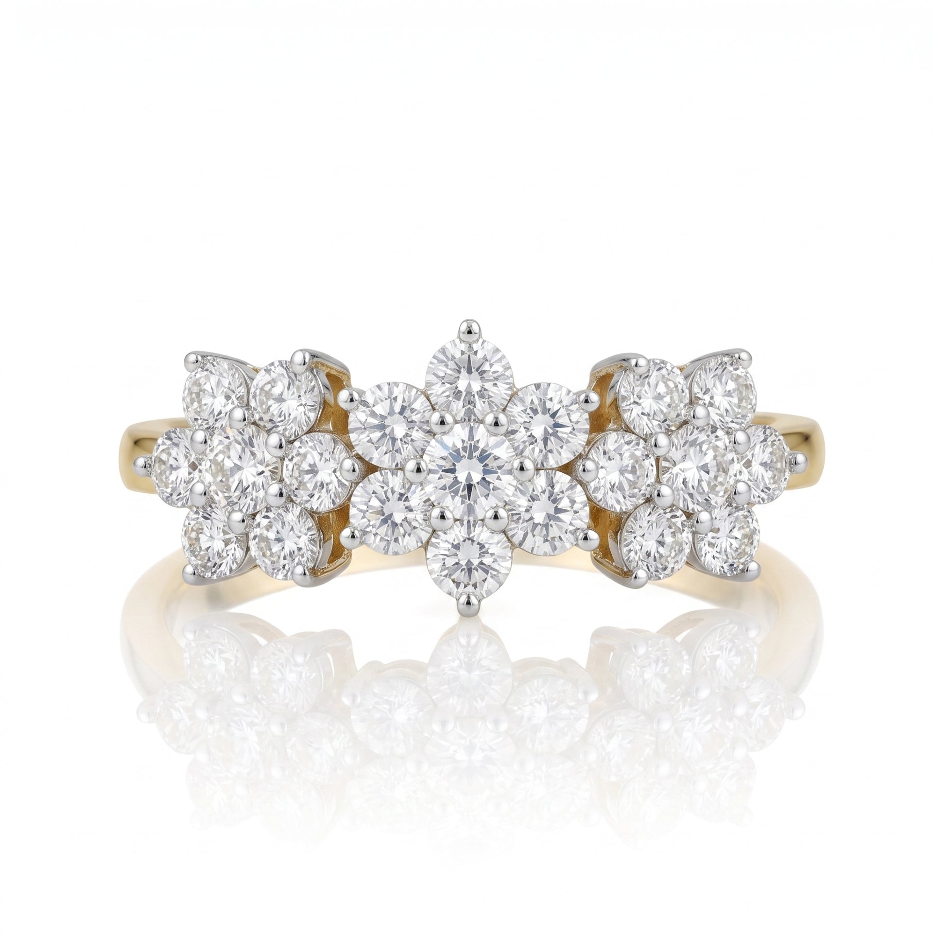 Sunlit Daisy Duo Lab Grown Diamond Ring