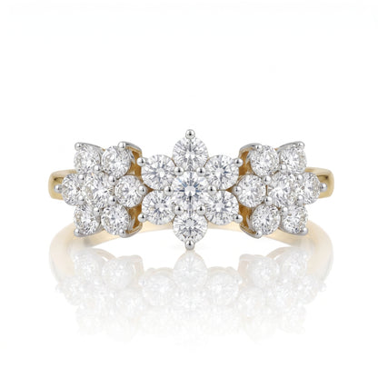 Sunlit Daisy Duo Lab Grown Diamond Ring