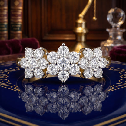 Sunlit Daisy Duo Lab Grown Diamond Ring