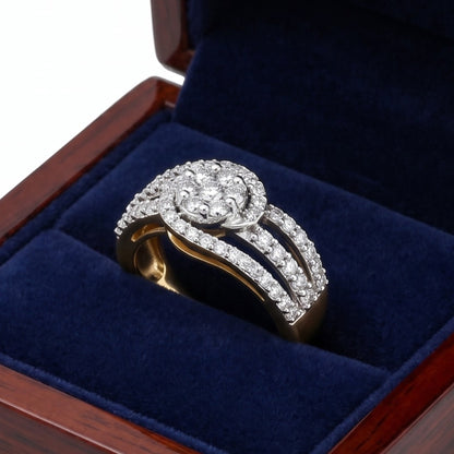 Twinkling Trails Lab Grown Diamond Ring