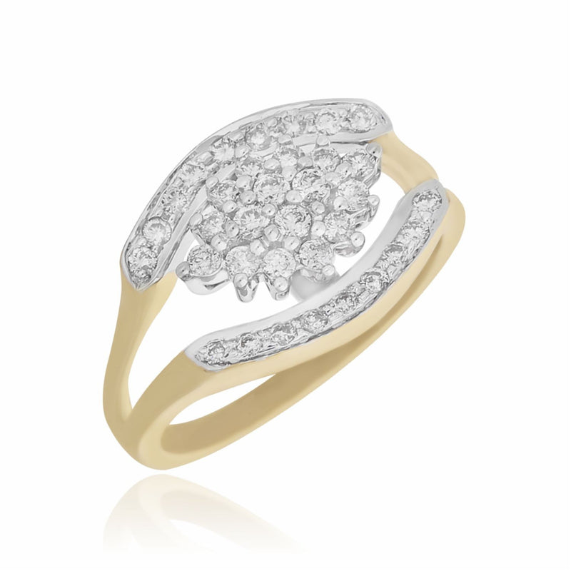 Luminous Petal Wrap Lab Grown Diamond Ring