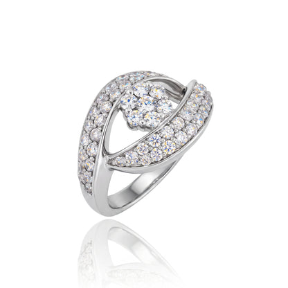 Infinity Sweep Sparkle Lab Grown Diamond Ring
