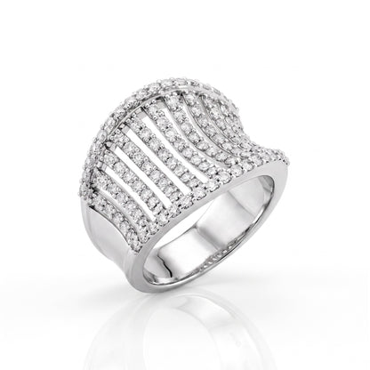 Radiance Wave Lab Grown Diamond Ring