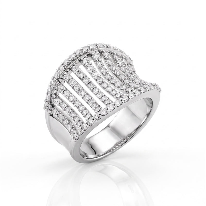 Radiance Wave Lab Grown Diamond Ring
