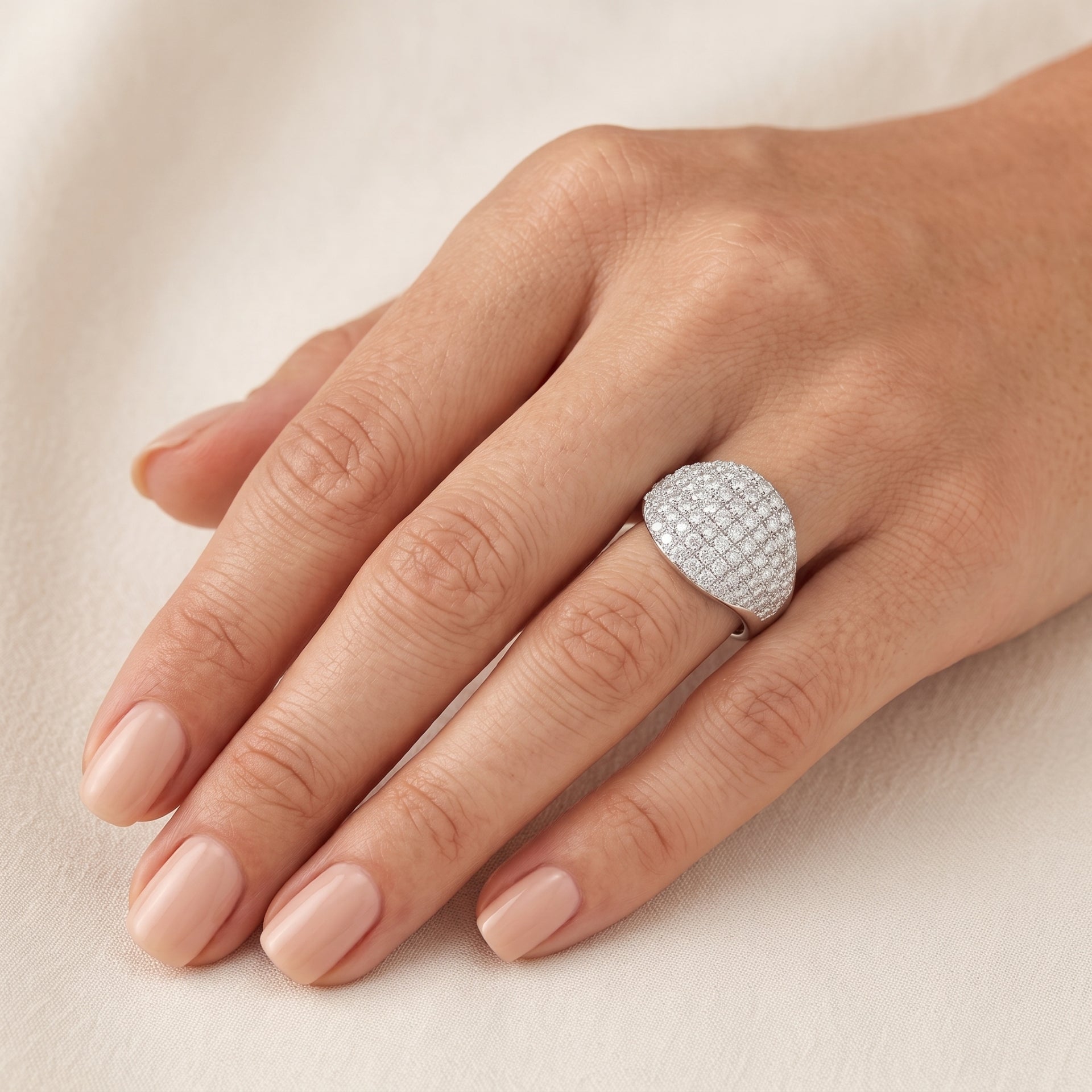 Glamora Cluster Lab Grown Diamond Ring