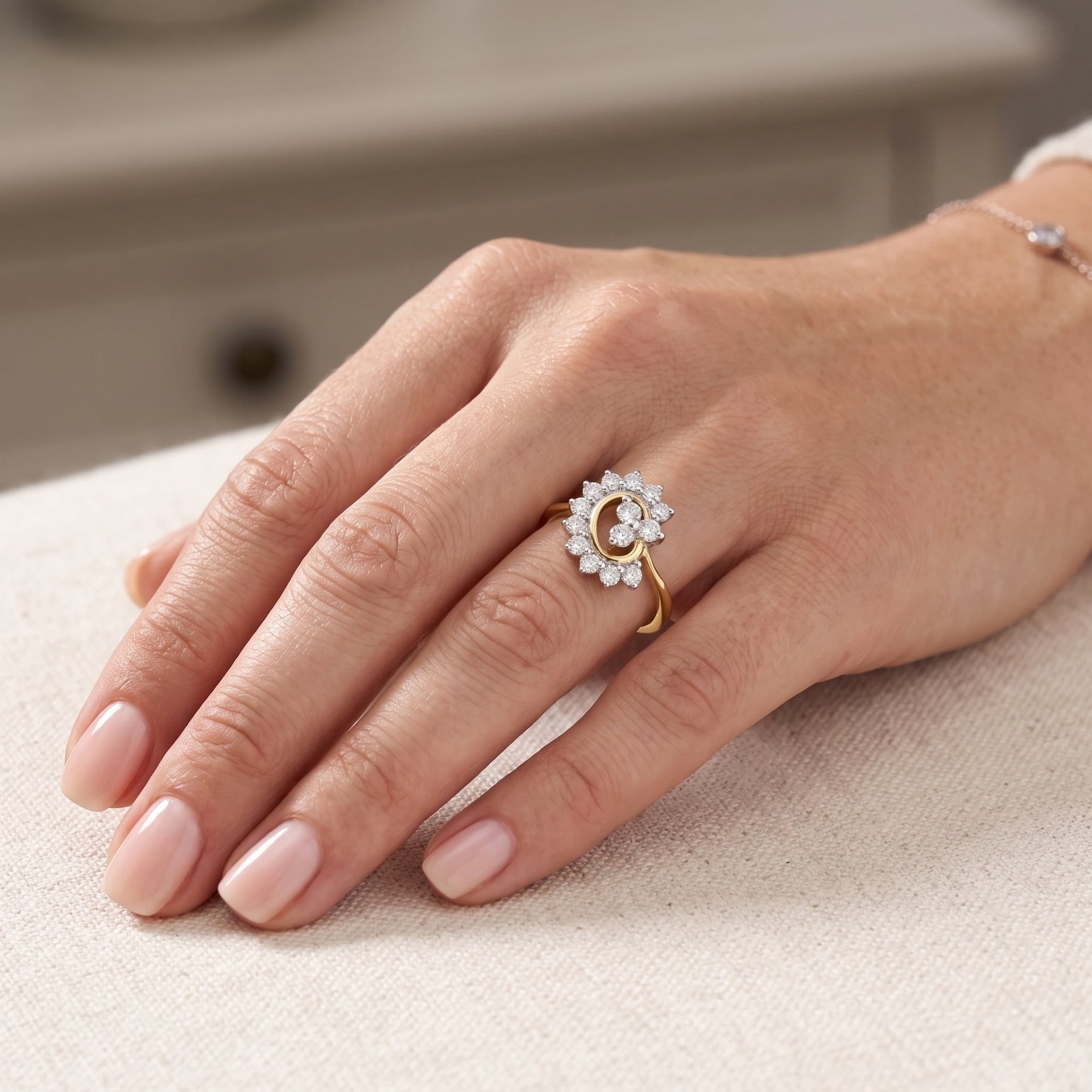 Serendipity Swirl Lab Grown Diamond Ring