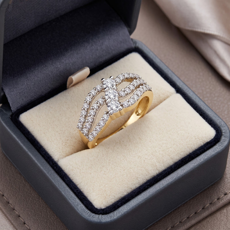 Interlaced Elegance Lab Grown Diamond Ring