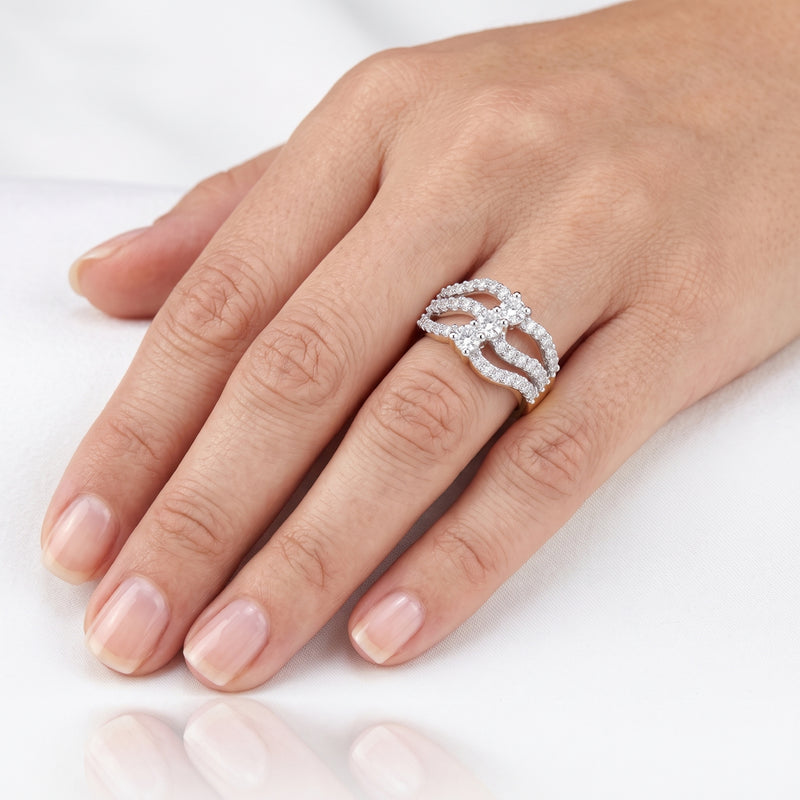 Interlaced Elegance Lab Grown Diamond Ring