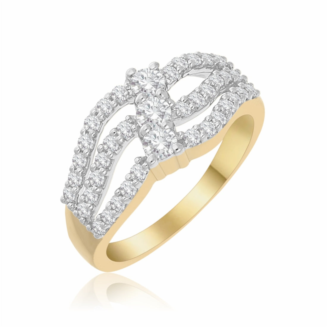 Interlaced Elegance Lab Grown Diamond Ring