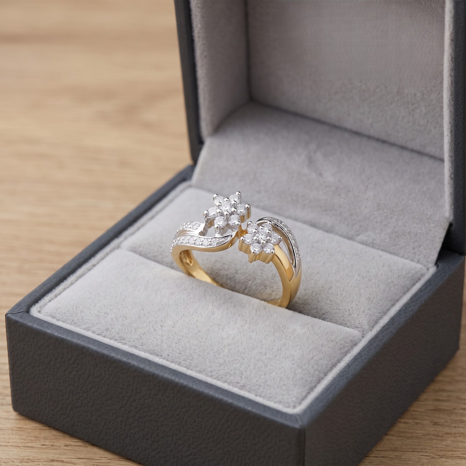 Moonlit Flora Lab Grown Diamond Ring