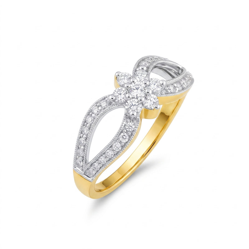 Regal Loop Cluster Lab Grown Diamond Ring
