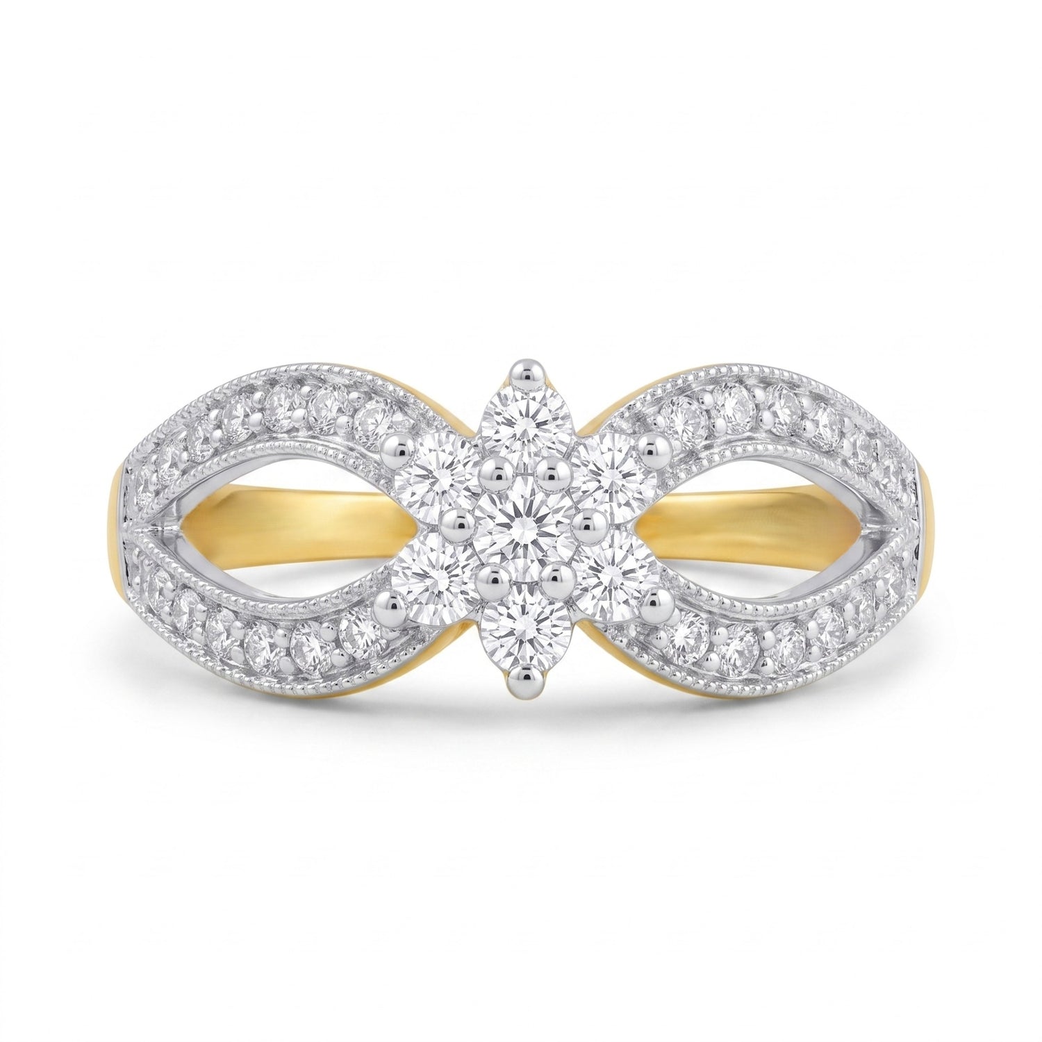 Regal Loop Cluster Lab Grown Diamond Ring