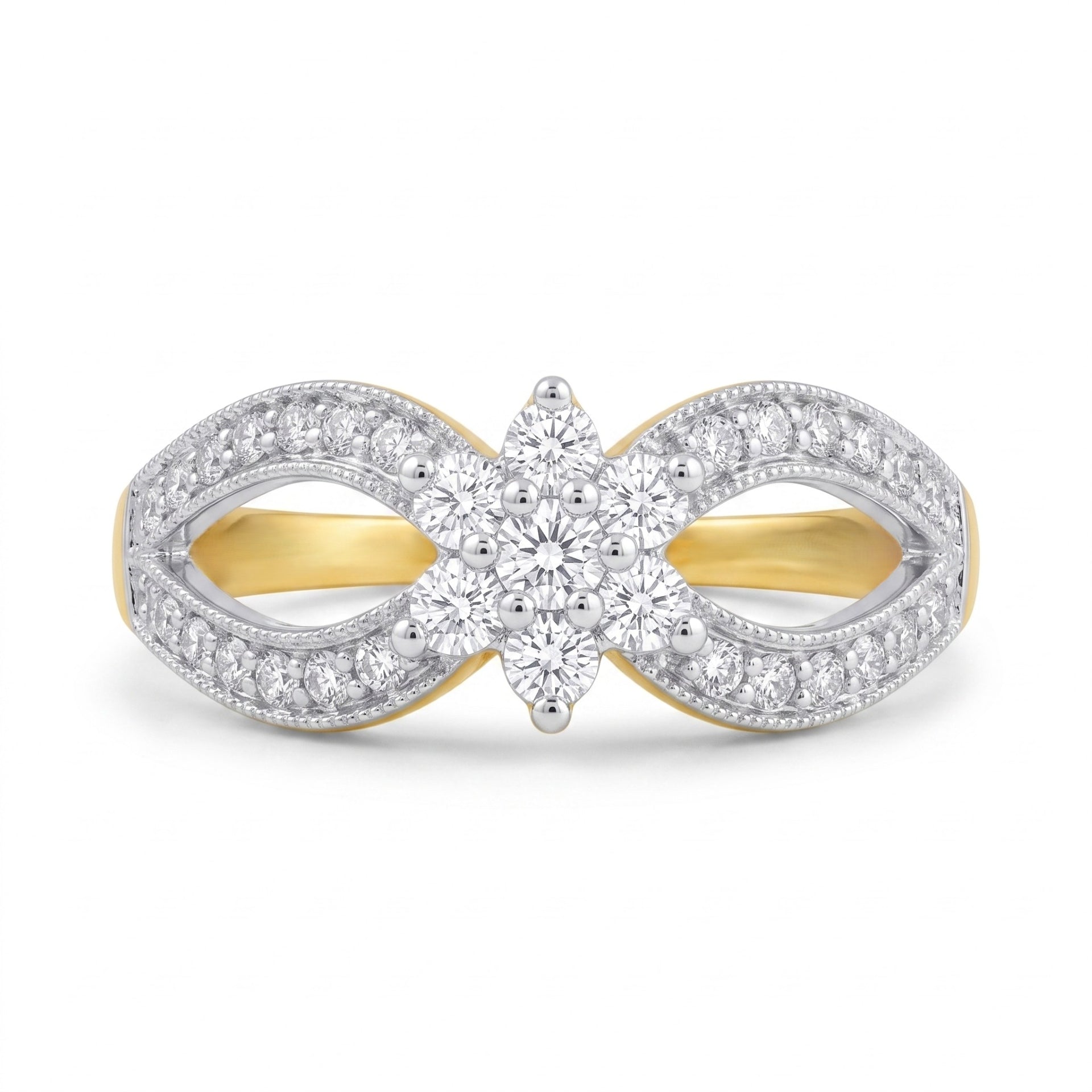 Regal Loop Cluster Lab Grown Diamond Ring