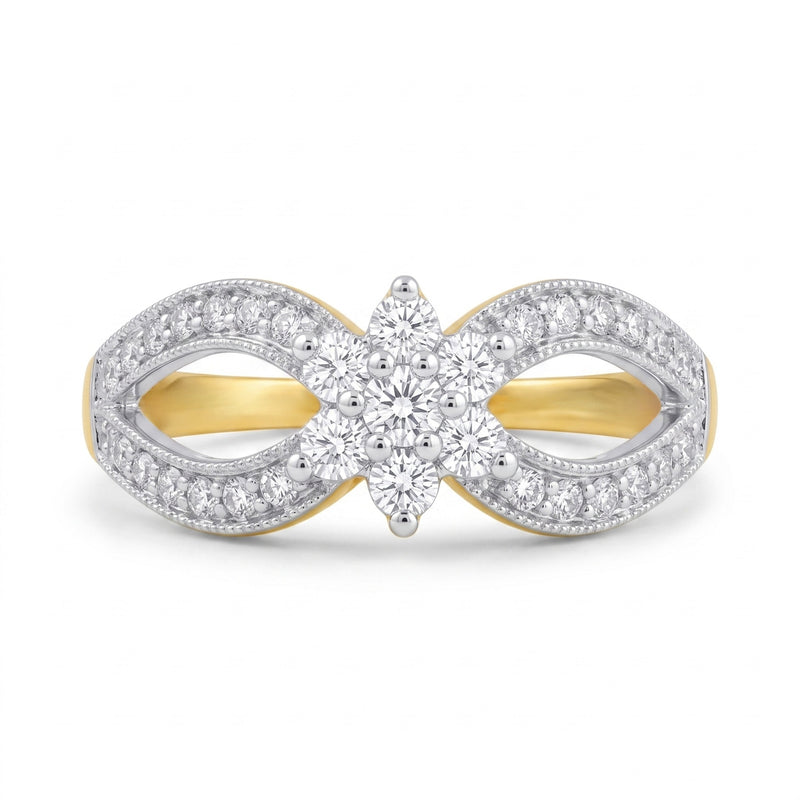 Regal Loop Cluster Lab Grown Diamond Ring