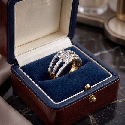Fivefold Radiance Lab Grown Diamond Ring