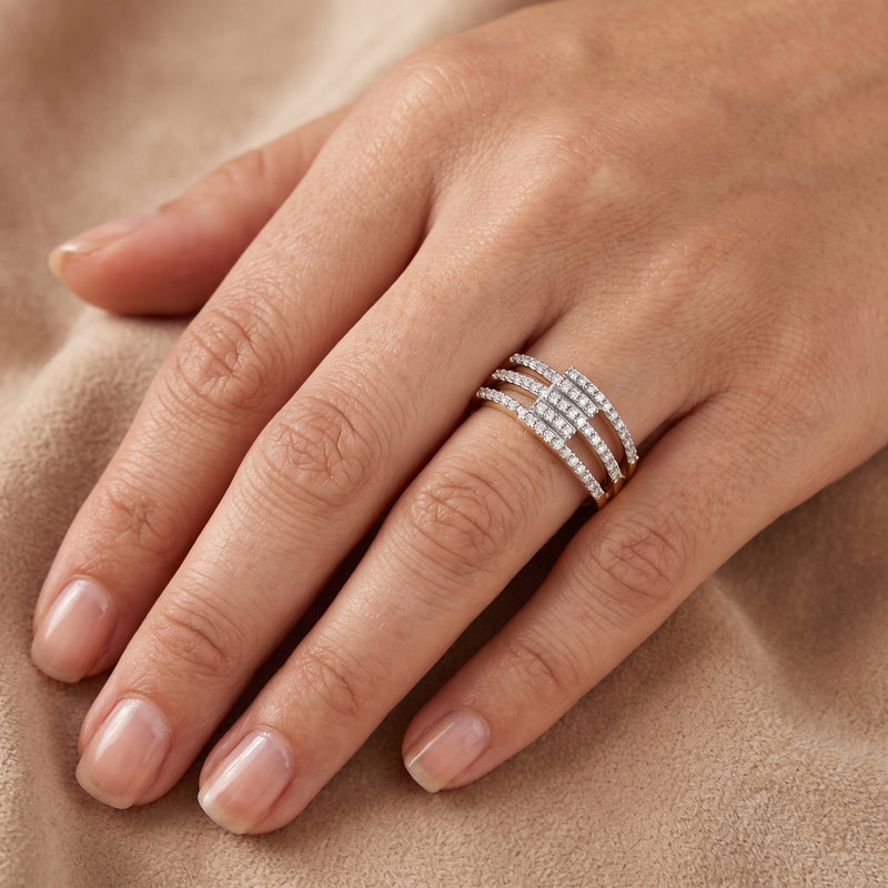 Fivefold Radiance Lab Grown Diamond Ring