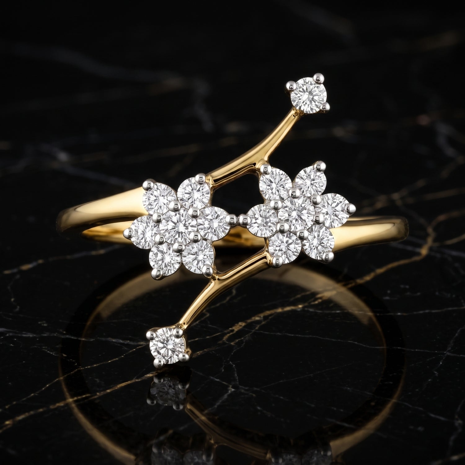 Spring Horizon Cluster Lab Grown Diamond Ring