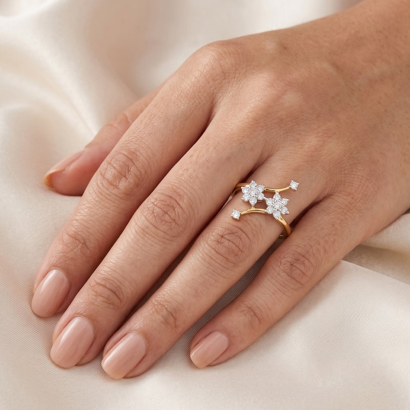 Spring Horizon Cluster Lab Grown Diamond Ring
