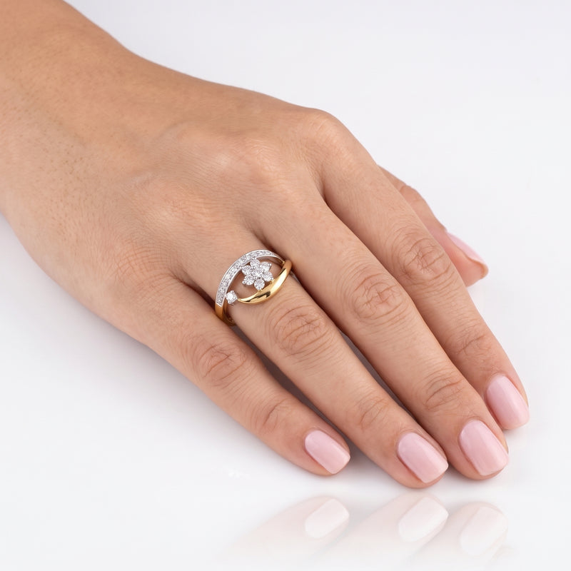 Petal Orbit Lab Grown Diamond Ring
