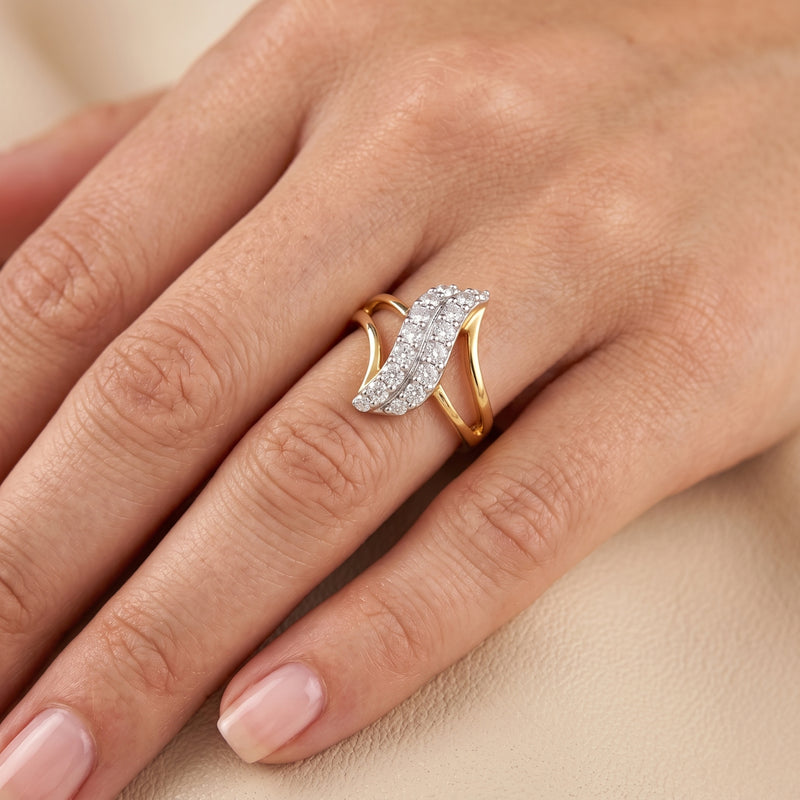 Vivid Stream Lab Grown Diamond Ring