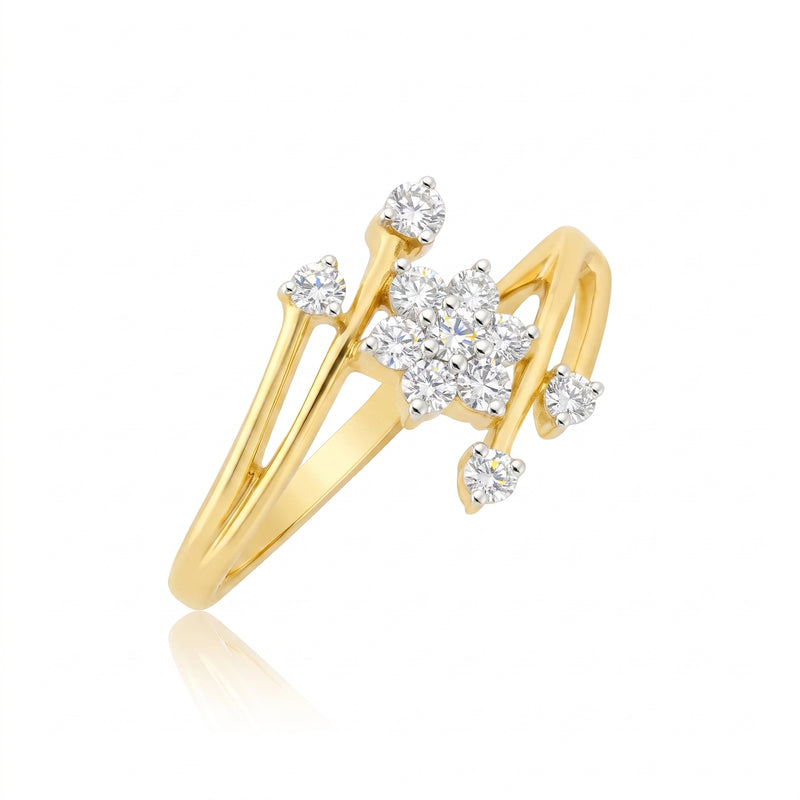 Spring Astra Cluster Lab Grown Diamond Ring