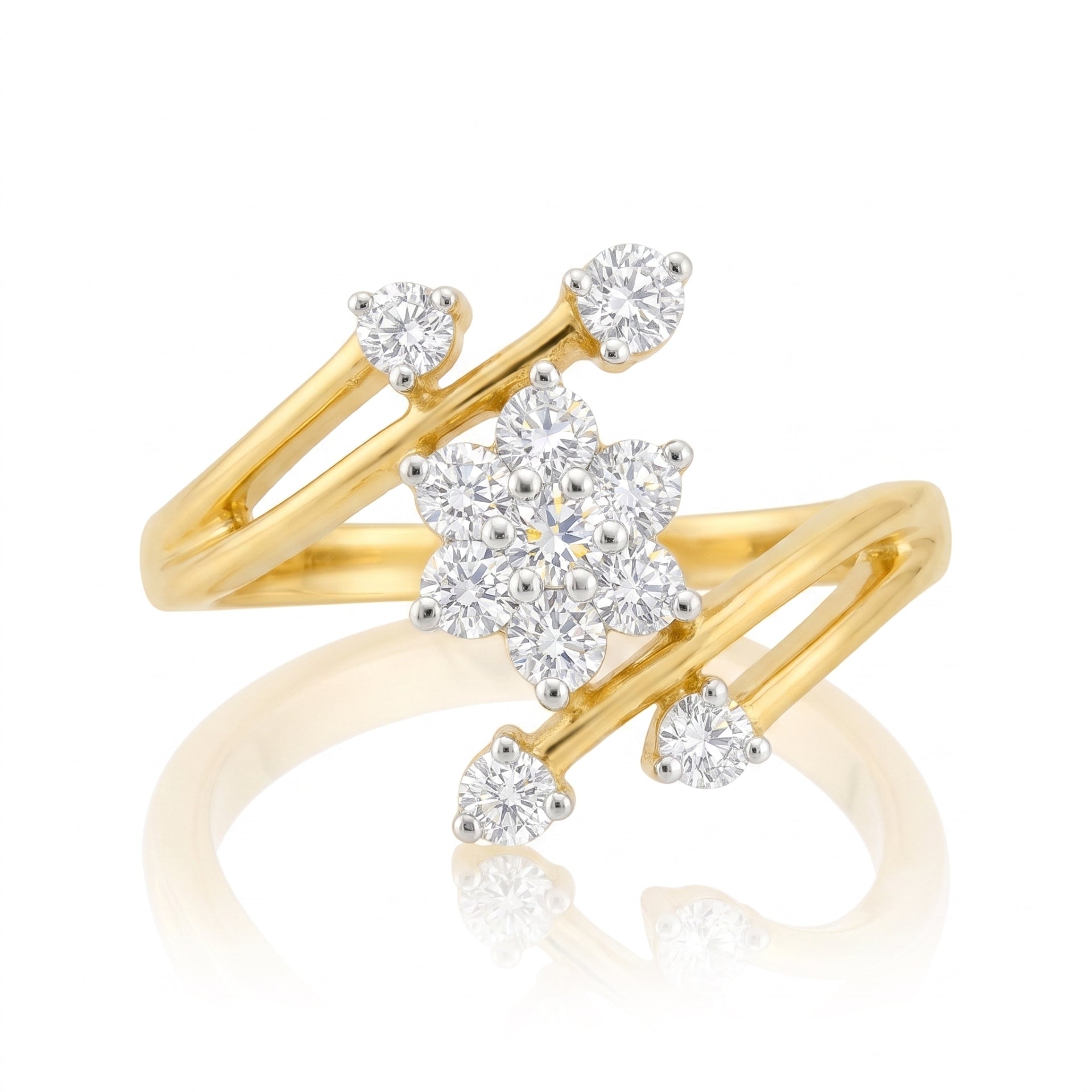 Spring Astra Cluster Lab Grown Diamond Ring
