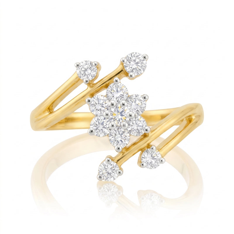 Spring Astra Cluster Lab Grown Diamond Ring