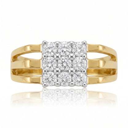 Majestic Lane Cluster Lab Grown Diamond Ring