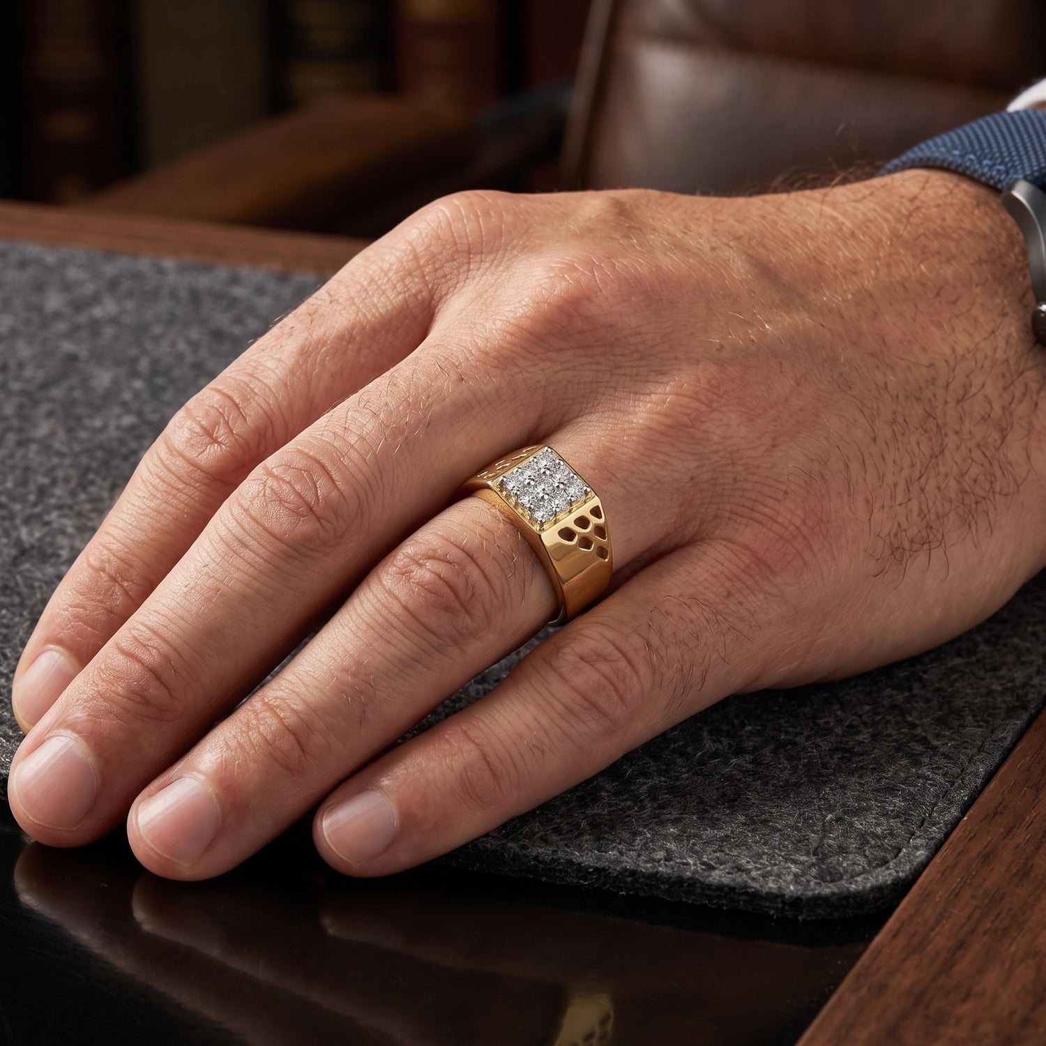 Prestige Net Cluster Lab Grown Diamond Ring