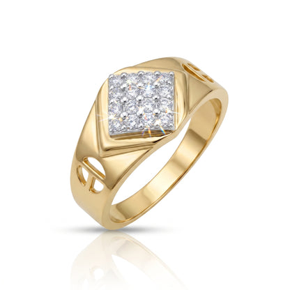Honor Shield Statement Lab Grown Diamond Ring