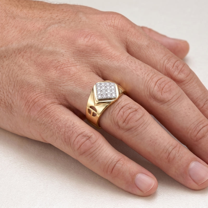Honor Shield Statement Lab Grown Diamond Ring
