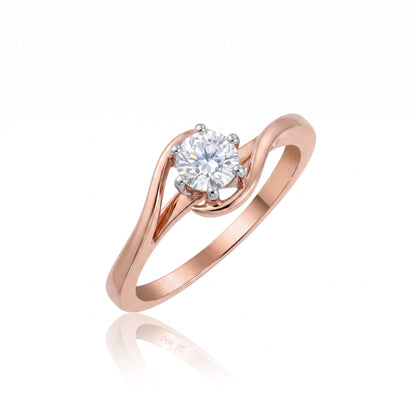 Rose Tide Classic Lab Grown Diamond Ring
