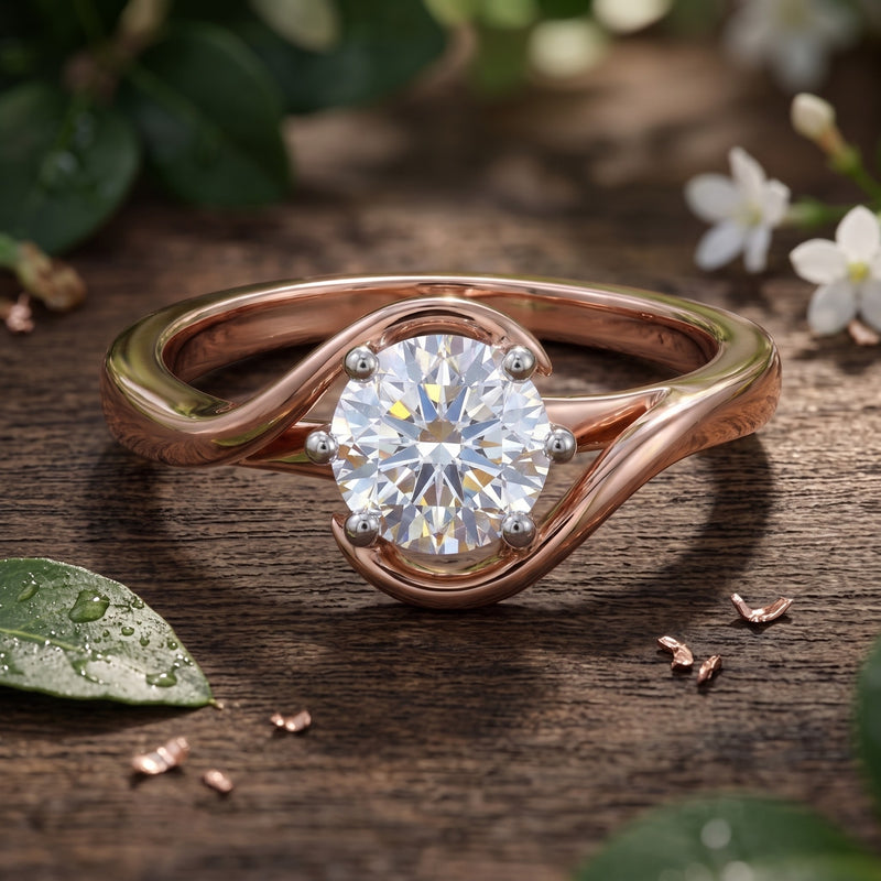 Rose Tide Classic Lab Grown Diamond Ring