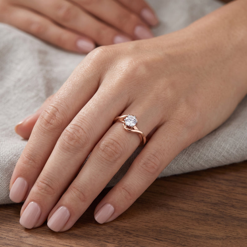 Rose Tide Classic Lab Grown Diamond Ring