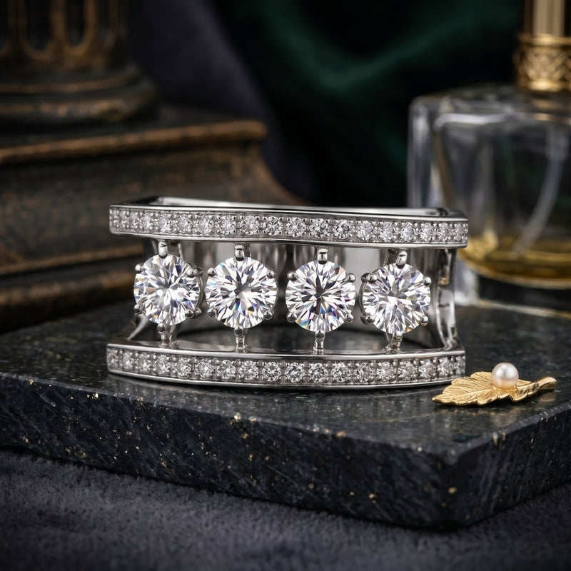Lumina Quartet Dancing Lab Grown Diamond Ring
