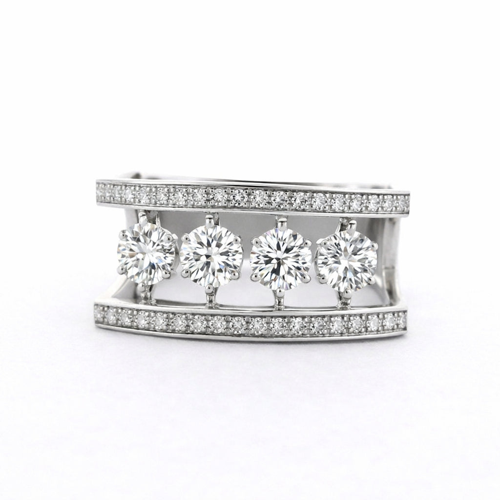 Lumina Quartet Dancing Lab Grown Diamond Ring
