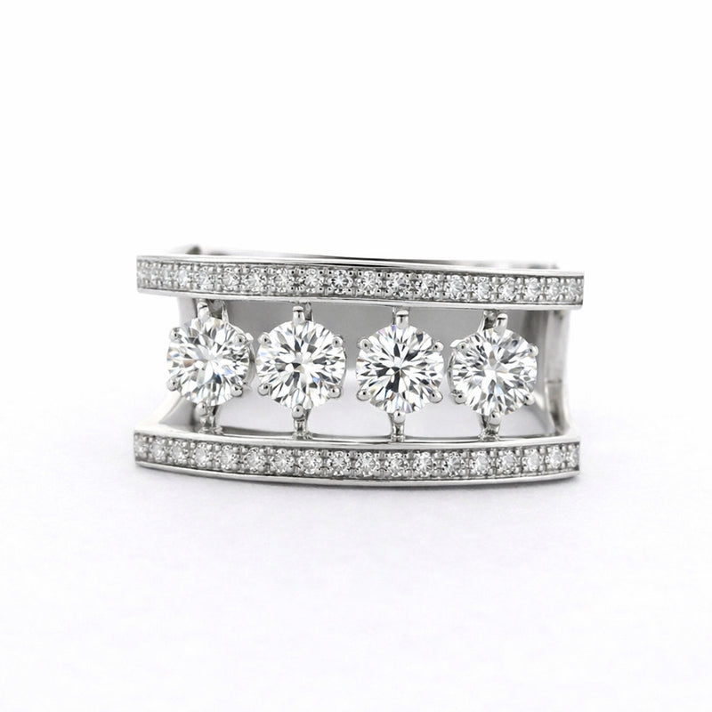 Lumina Quartet Dancing Lab Grown Diamond Ring