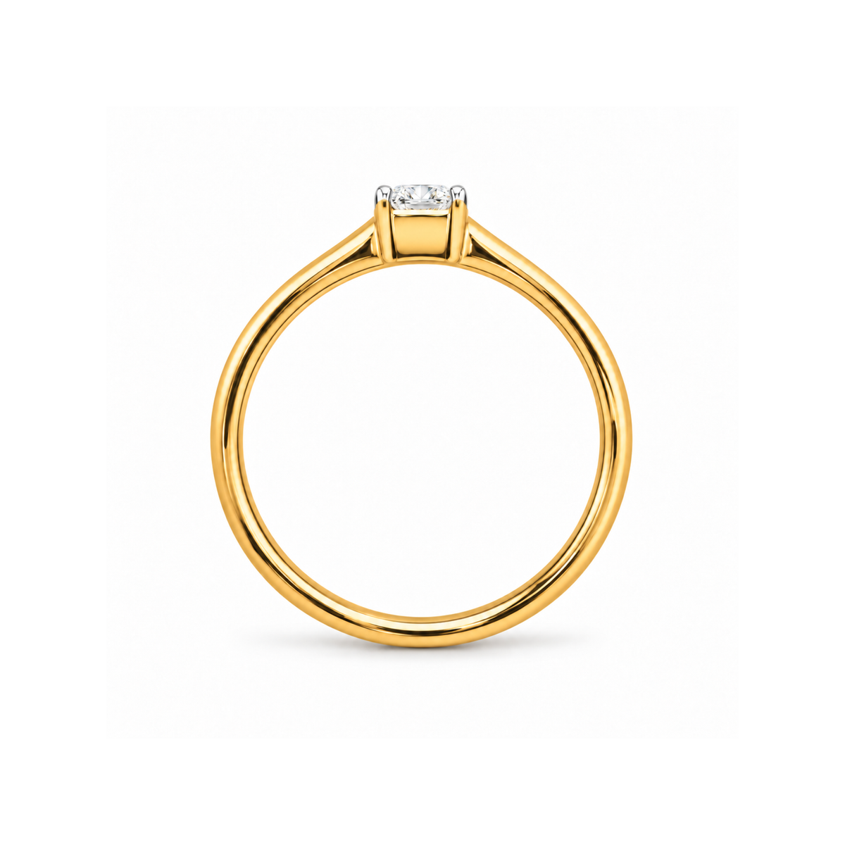 Classic Silhouette Emerald Lab Grown Diamond Ring