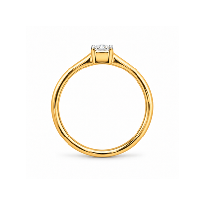 Classic Silhouette Emerald Lab Grown Diamond Ring