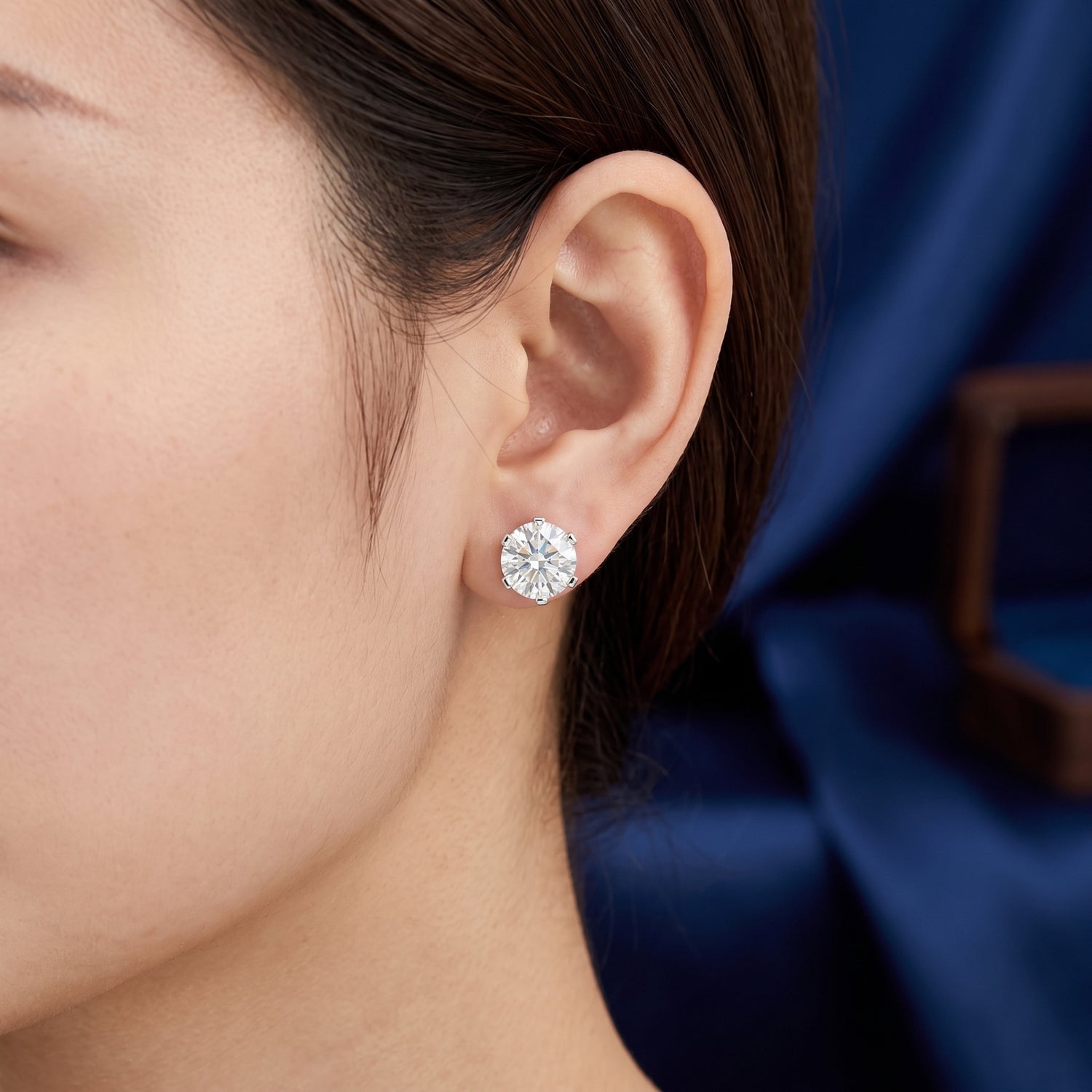 Polaris Point Solitaire Lab Grown Diamond Earrings