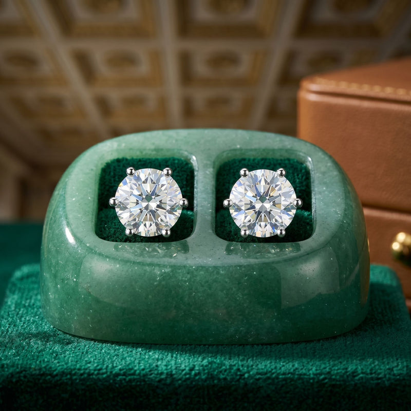 Minimal Radiance Solitaire Lab Grown Diamond Earrings