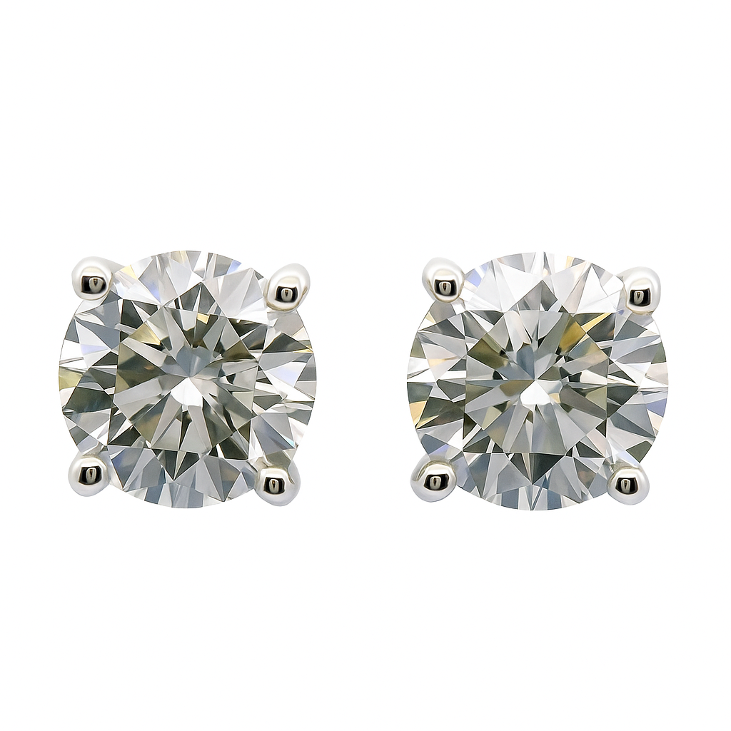 Polaris Spark Solitaire Lab Grown Diamond Earrings