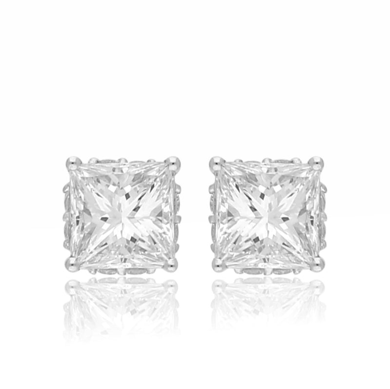 Axis Bold Solitaire Lab Grown Diamond Earrings