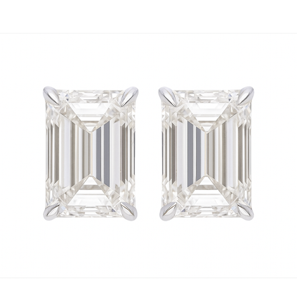 Regal Column Solitaire Lab Grown Diamond Earrings