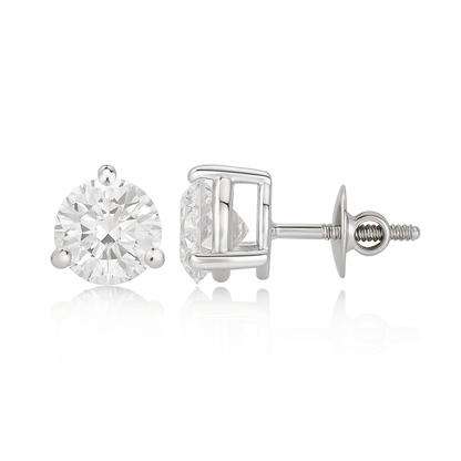 Stellar Essence Solitaire Lab Grown Diamond Earrings