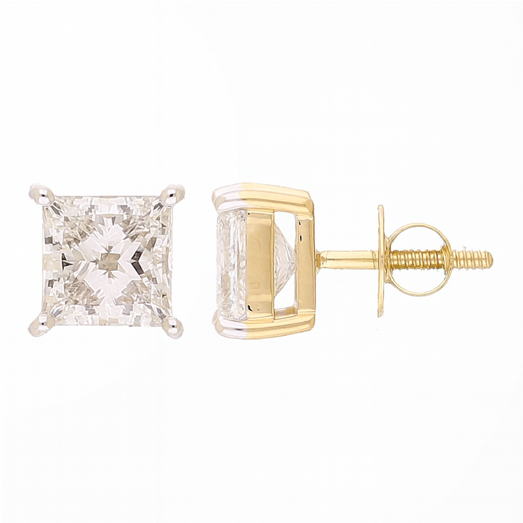 Lucent Essential Solitaire Lab Grown Diamond Earrings
