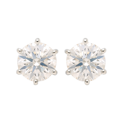 OneAura Solitaire Lab Grown Diamond Earrings